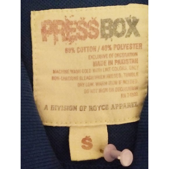 Kentucky Wildcats Embroidered Sport Polo Shirt Royal Blue | Men's Small - Picture 6 of 6